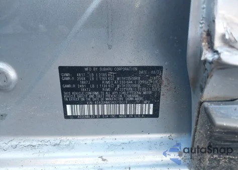 2024 Subaru Crosstrek Limited from USA, damaged, VIN 4S4GUHM65R3719378